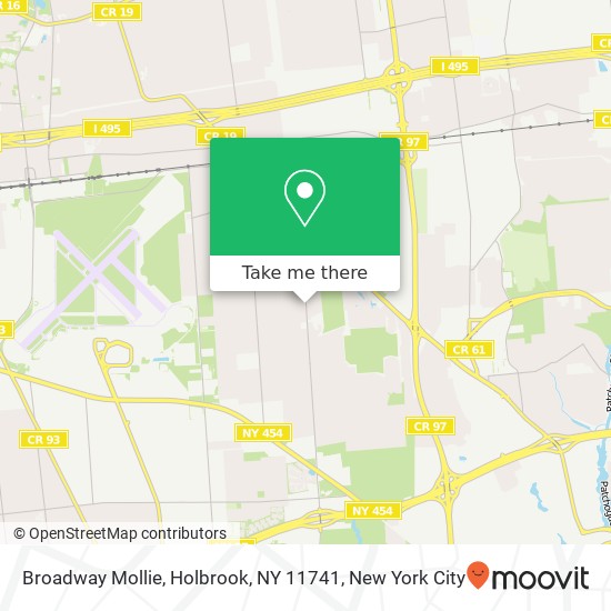 Mapa de Broadway Mollie, Holbrook, NY 11741