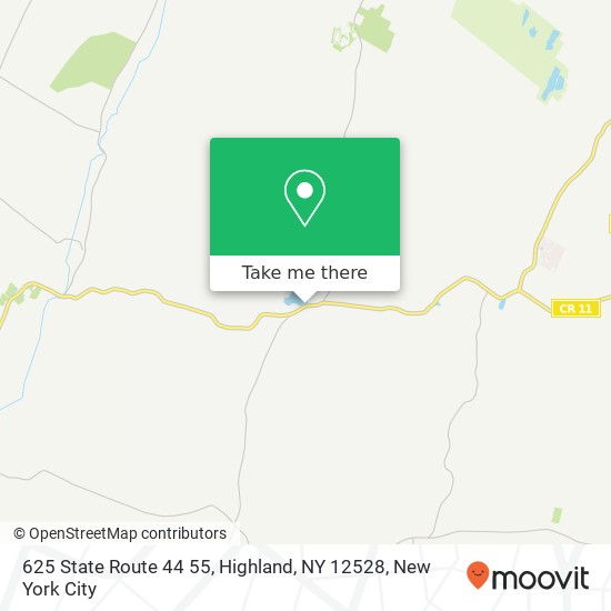 Mapa de 625 State Route 44 55, Highland, NY 12528