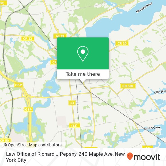 Mapa de Law Office of Richard J Pepsny, 240 Maple Ave