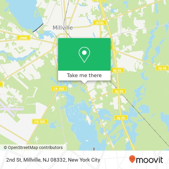 Mapa de 2nd St, Millville, NJ 08332