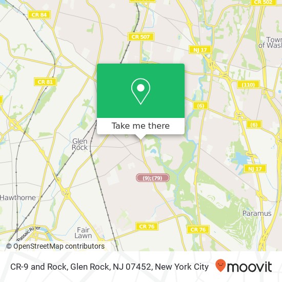 CR-9 and Rock, Glen Rock, NJ 07452 map