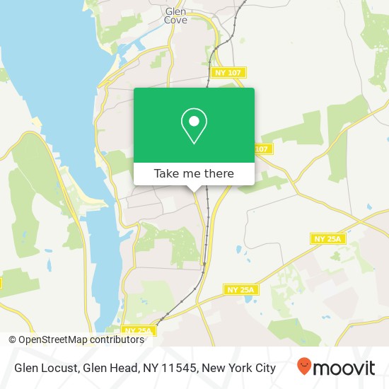 Mapa de Glen Locust, Glen Head, NY 11545