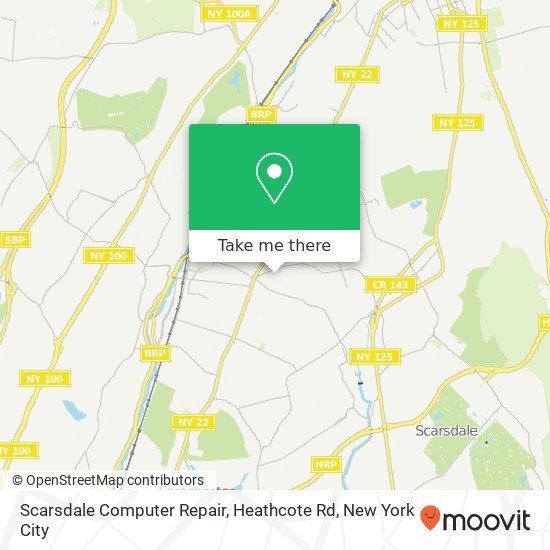 Mapa de Scarsdale Computer Repair, Heathcote Rd