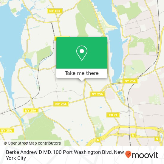 Berke Andrew D MD, 100 Port Washington Blvd map