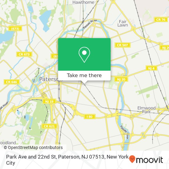 Park Ave and 22nd St, Paterson, NJ 07513 map
