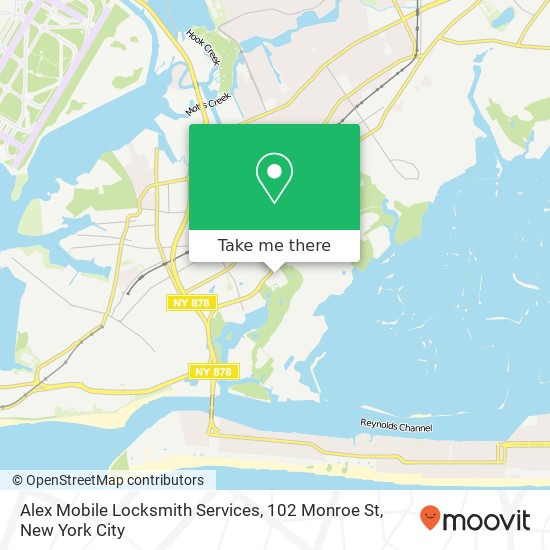 Alex Mobile Locksmith Services, 102 Monroe St map