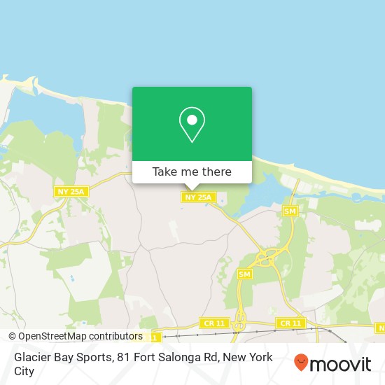 Mapa de Glacier Bay Sports, 81 Fort Salonga Rd