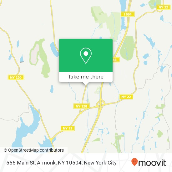 Mapa de 555 Main St, Armonk, NY 10504