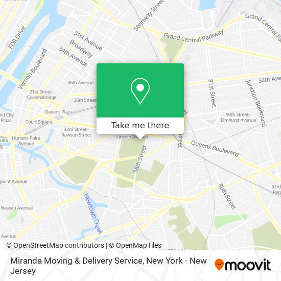 Mapa de Miranda Moving & Delivery Service