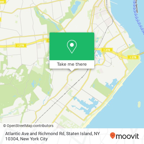 Mapa de Atlantic Ave and Richmond Rd, Staten Island, NY 10304