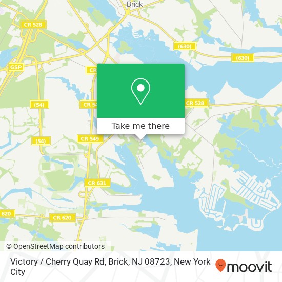 Victory / Cherry Quay Rd, Brick, NJ 08723 map