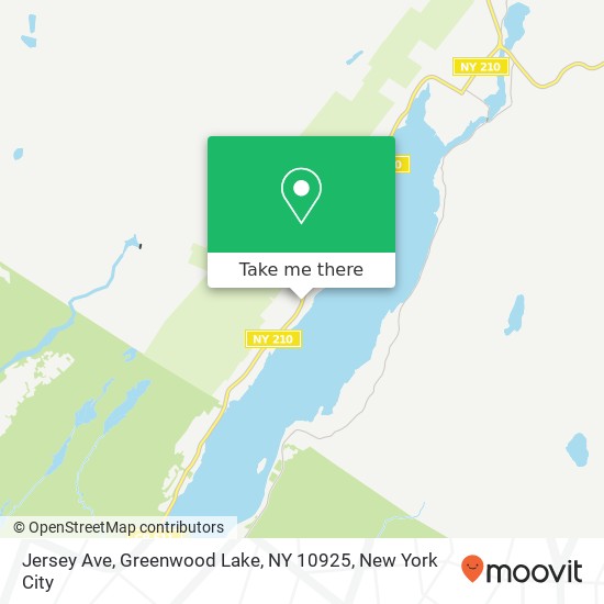 Mapa de Jersey Ave, Greenwood Lake, NY 10925