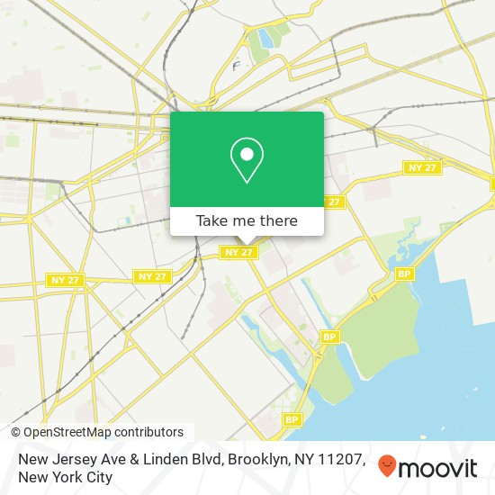 New Jersey Ave & Linden Blvd, Brooklyn, NY 11207 map
