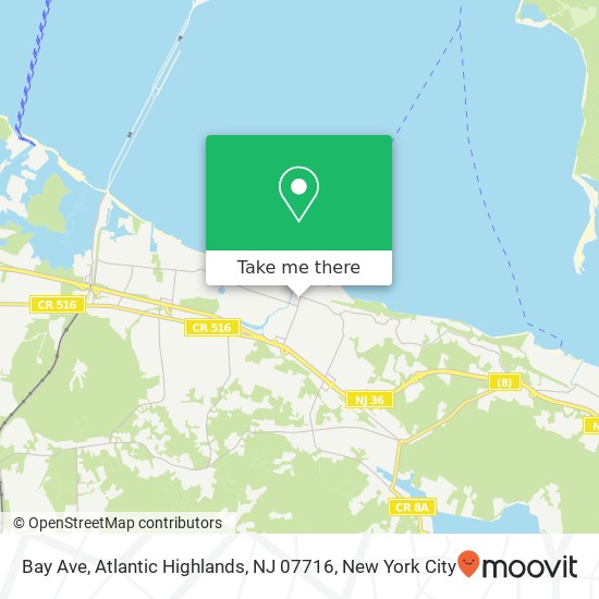 Bay Ave, Atlantic Highlands, NJ 07716 map