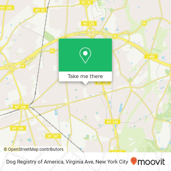 Mapa de Dog Registry of America, Virginia Ave