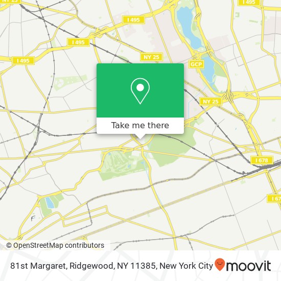 Mapa de 81st Margaret, Ridgewood, NY 11385