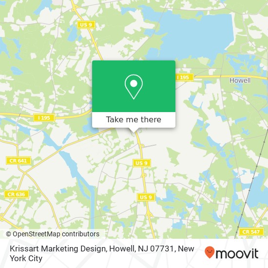 Krissart Marketing Design, Howell, NJ 07731 map