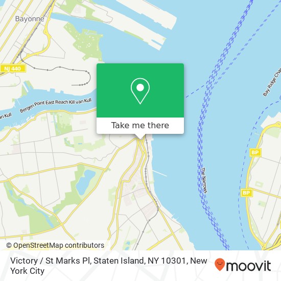Victory / St Marks Pl, Staten Island, NY 10301 map