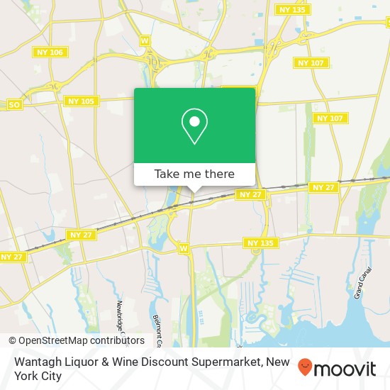 Mapa de Wantagh Liquor & Wine Discount Supermarket