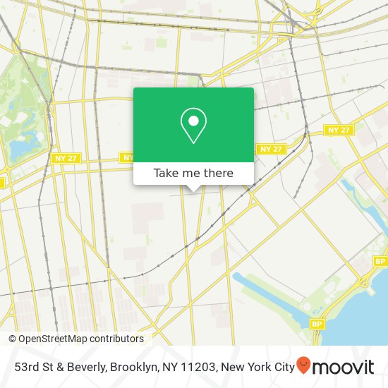 53rd St & Beverly, Brooklyn, NY 11203 map