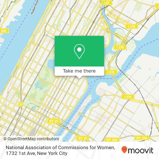 Mapa de National Association of Commissions for Women, 1732 1st Ave