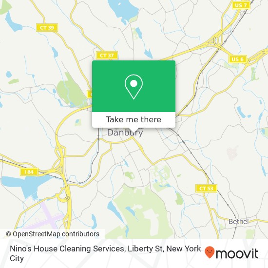 Mapa de Nino's House Cleaning Services, Liberty St