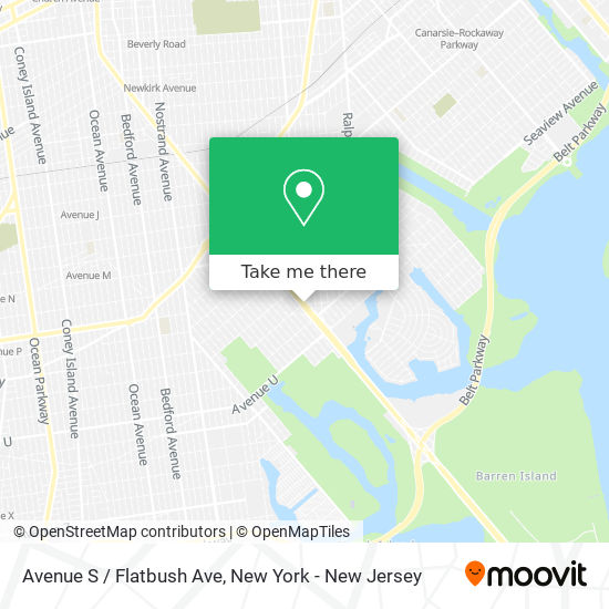 Mapa de Avenue S / Flatbush Ave