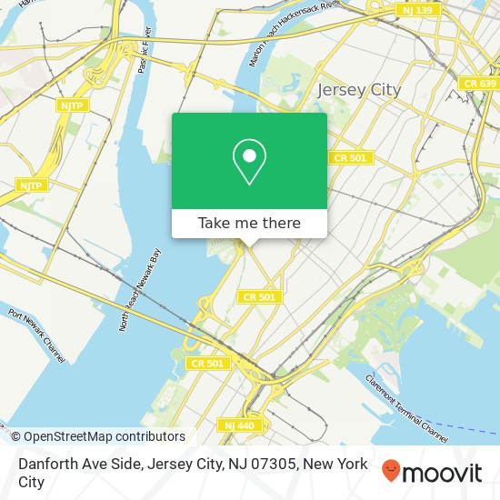 Danforth Ave Side, Jersey City, NJ 07305 map