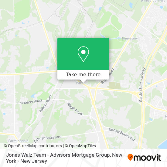 Jones Walz Team - Advisors Mortgage Group map