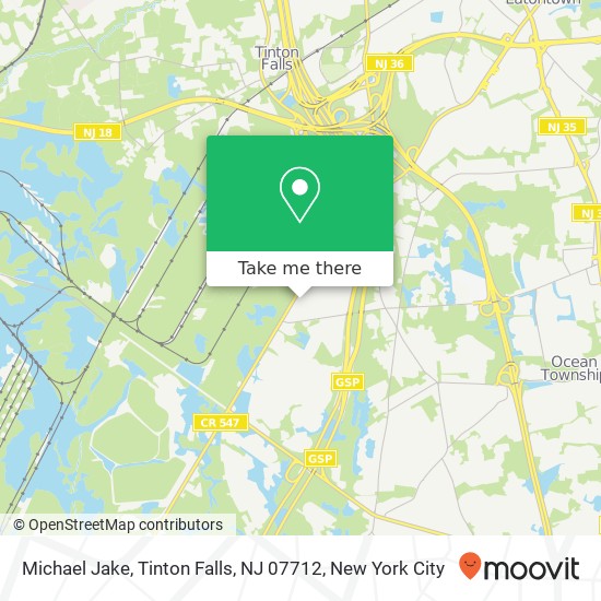 Michael Jake, Tinton Falls, NJ 07712 map