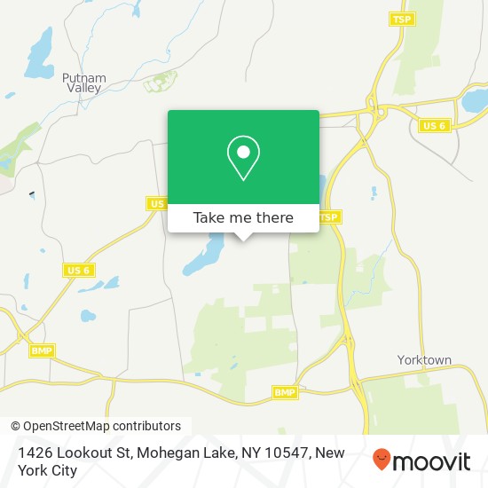 1426 Lookout St, Mohegan Lake, NY 10547 map