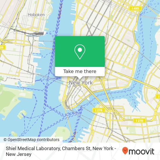 Mapa de Shiel Medical Laboratory, Chambers St