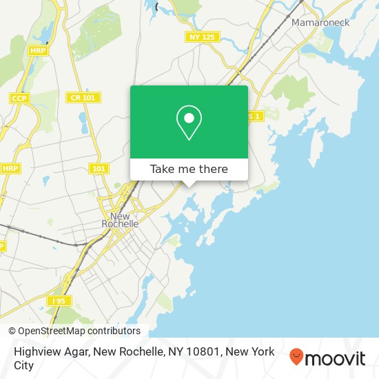 Mapa de Highview Agar, New Rochelle, NY 10801