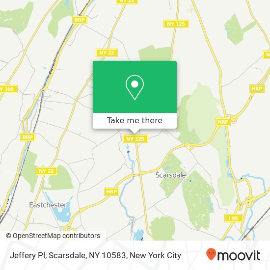Mapa de Jeffery Pl, Scarsdale, NY 10583