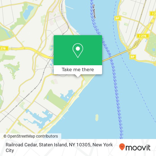 Mapa de Railroad Cedar, Staten Island, NY 10305