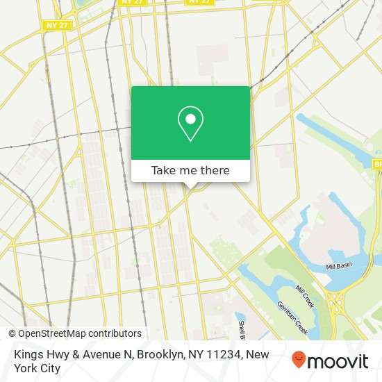 Kings Hwy & Avenue N, Brooklyn, NY 11234 map