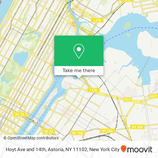 Mapa de Hoyt Ave and 14th, Astoria, NY 11102