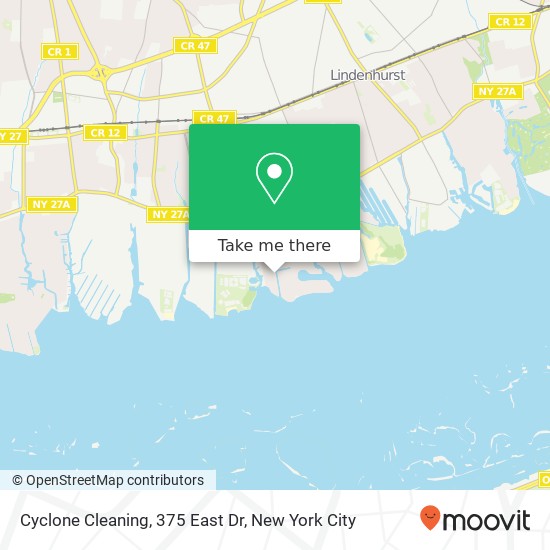 Mapa de Cyclone Cleaning, 375 East Dr