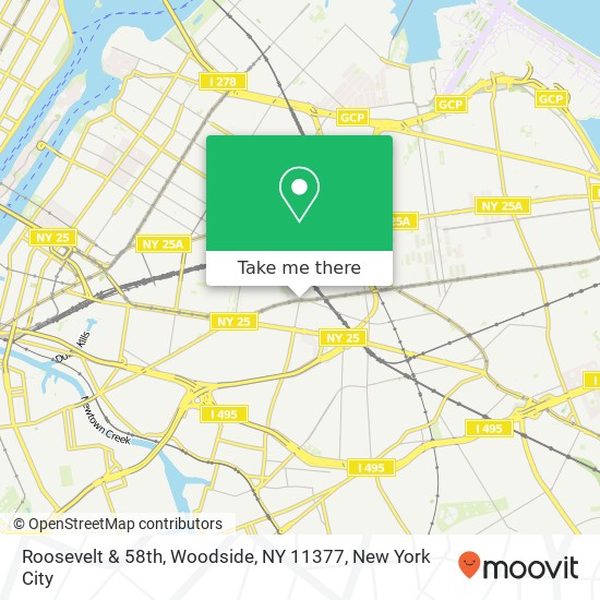 Roosevelt & 58th, Woodside, NY 11377 map