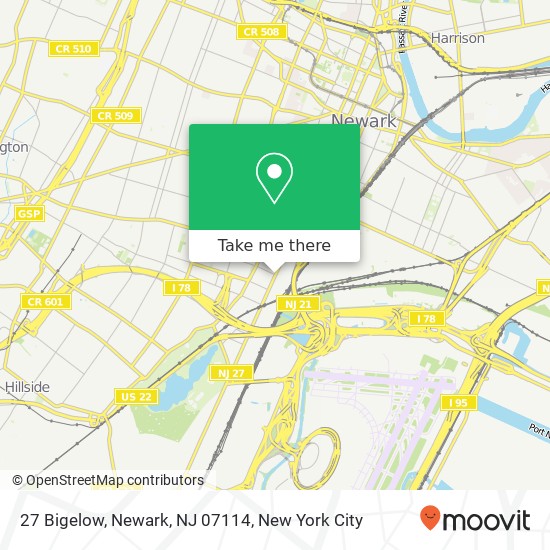 27 Bigelow, Newark, NJ 07114 map