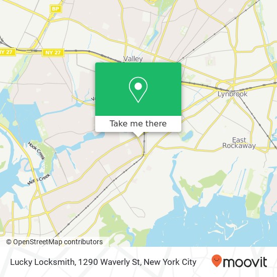 Lucky Locksmith, 1290 Waverly St map