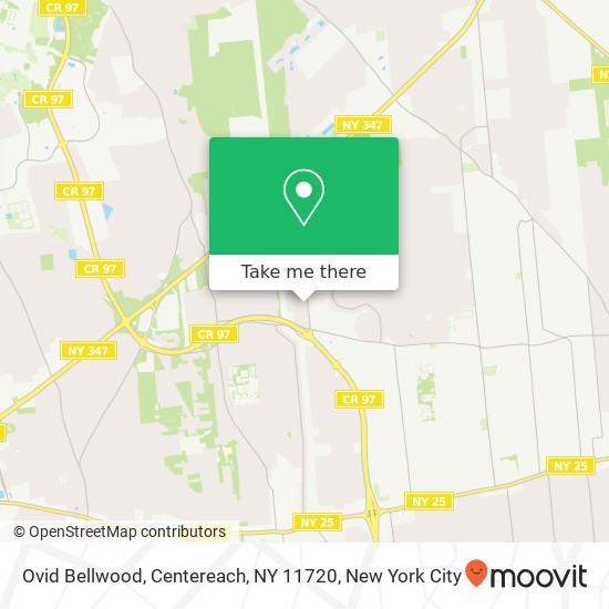 Mapa de Ovid Bellwood, Centereach, NY 11720