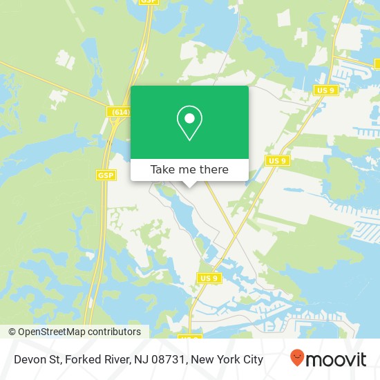 Devon St, Forked River, NJ 08731 map