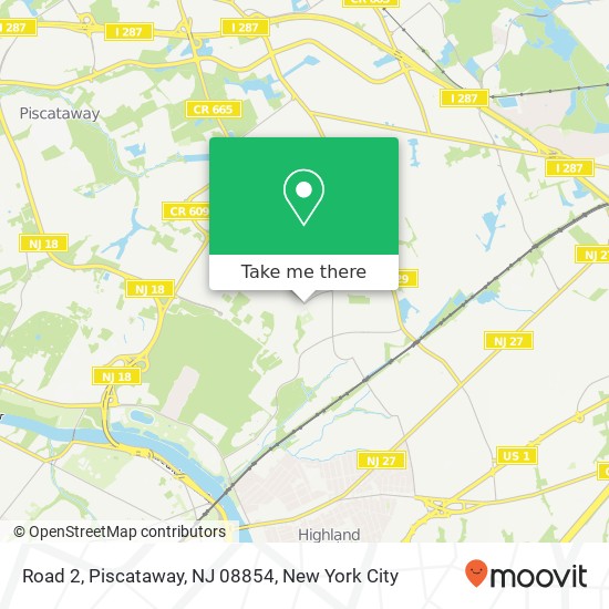 Mapa de Road 2, Piscataway, NJ 08854