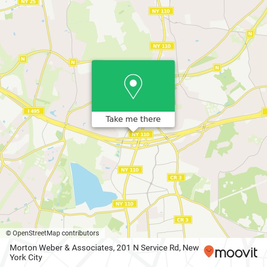 Morton Weber & Associates, 201 N Service Rd map