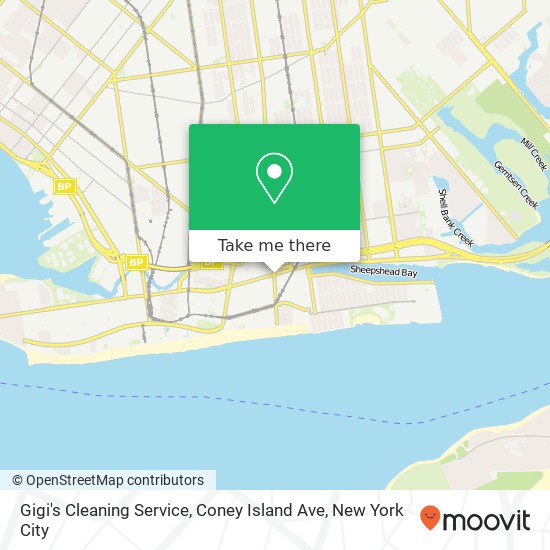 Mapa de Gigi's Cleaning Service, Coney Island Ave