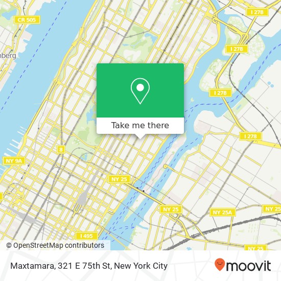 Maxtamara, 321 E 75th St map