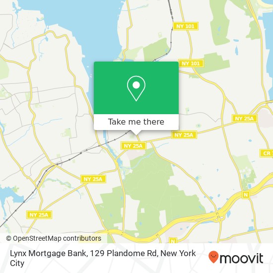 Mapa de Lynx Mortgage Bank, 129 Plandome Rd