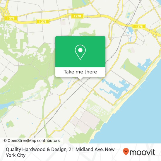 Mapa de Quality Hardwood & Design, 21 Midland Ave