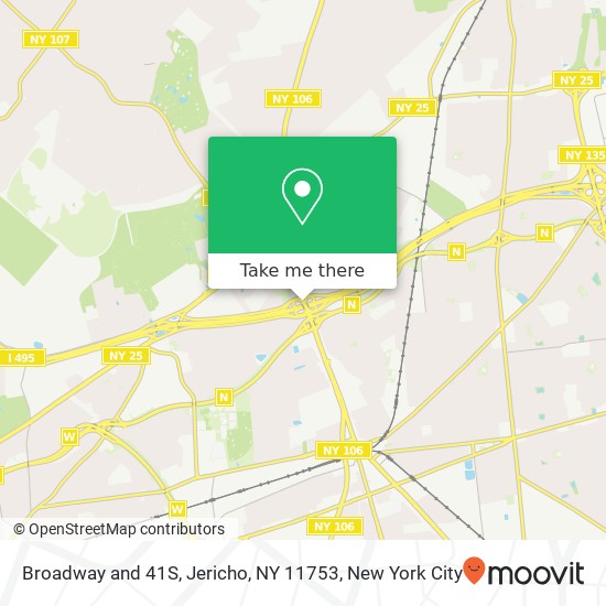 Mapa de Broadway and 41S, Jericho, NY 11753